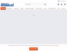Tablet Screenshot of blickpunktmusical.de
